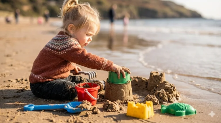 9. Sand Play for Outdoor Sensory Play Ideas for Babies and Toddlers