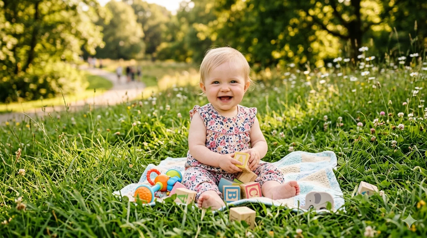 Featured image for Outdoor Sensory Play Ideas for Babies and Toddlers
