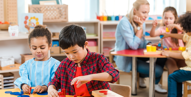 Children in classroom