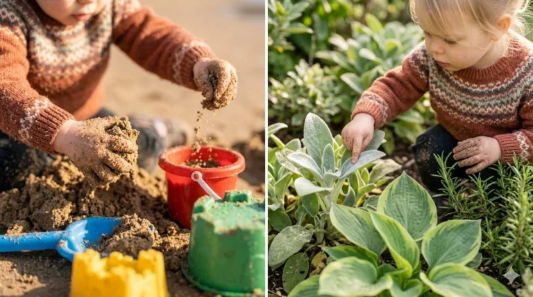 8. Sensory Garden Exploration for Outdoor Sensory Play Ideas for Babies and Toddlers