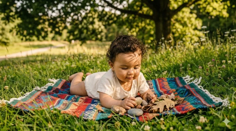 3. Sunlight and Shadow Play for Outdoor Sensory Play Ideas for Babies and Toddlers