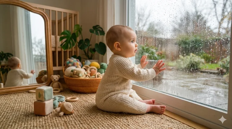 7. Indoor "Rain Sound" Experience for Indoor Sensory Activities for Infants During Rainy Days
