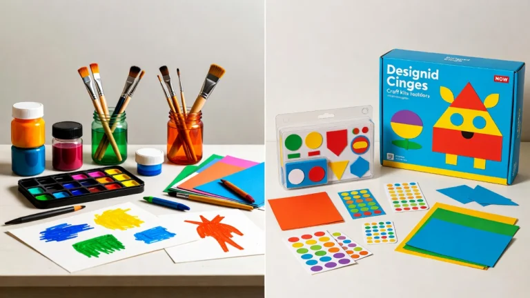 3. Art Supplies vs Pre-Designed Craft Kits for Educational Toy Ideas That Encourage Creativity and Motor Skills in Two-Year-Olds