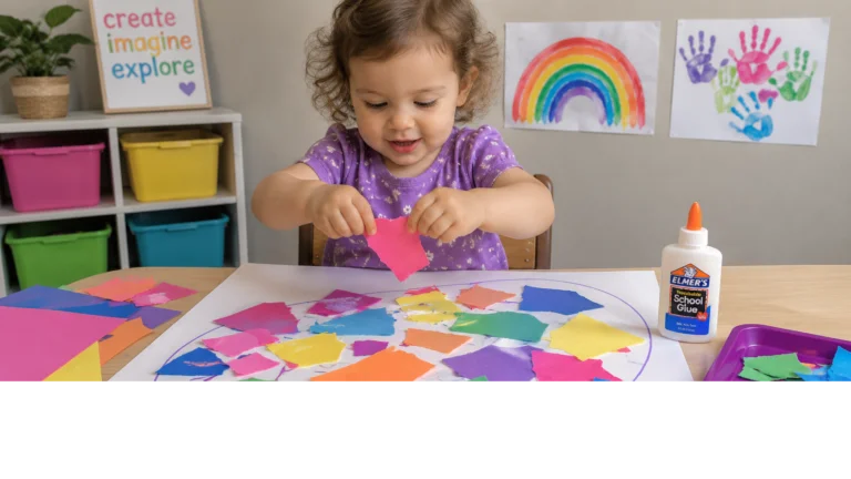Collage with torn paper for Crafts for Kids: Easy, Creative, and Educational Activities For Every Age