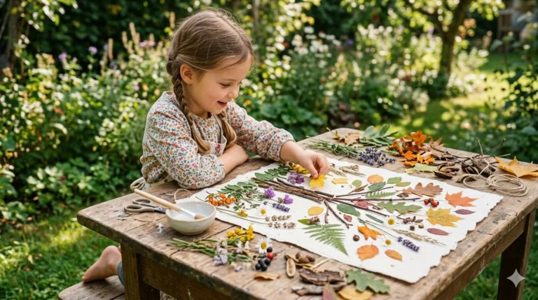 Nature collage for Crafts for Kids: Easy, Creative, and Educational Activities For Every Age