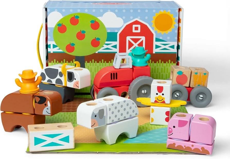 2. Melissa & Doug Blockables Farm (Snap-and-Play Building Blocks) for Best Educational Toys for 2-Year-Olds: The Ultimate 2026 Guide to Play That Builds Brains