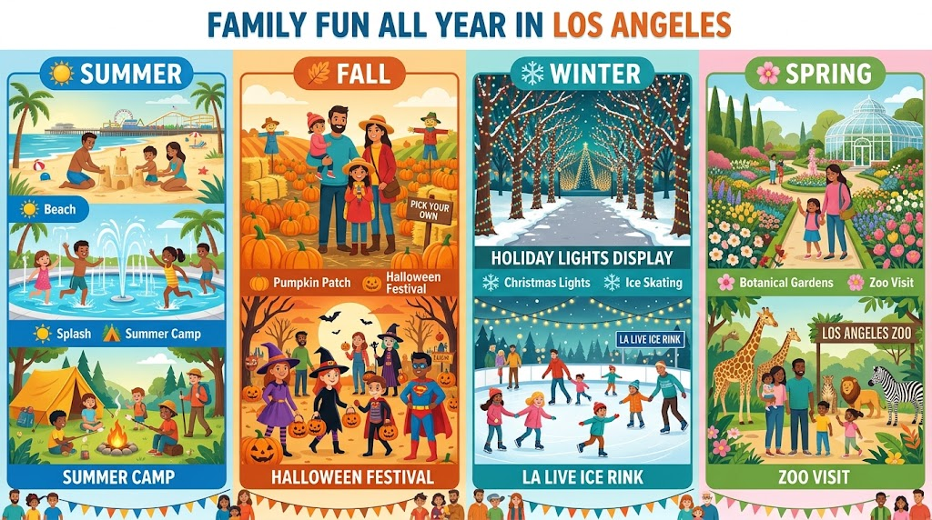 Seasonal Family Activities in Los Angeles for Things to Do in Los Angeles with Kids: The Complete Family Activity Guide